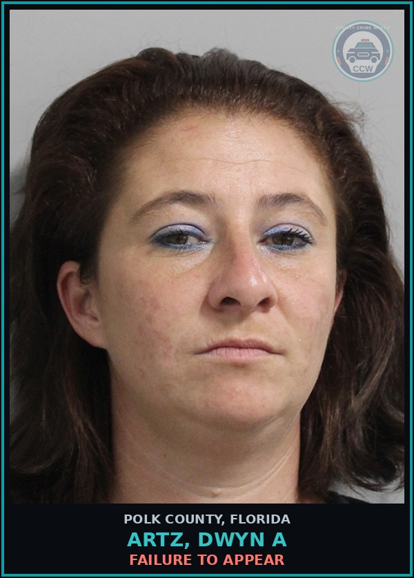 Booking mugshot of ARTZ, DWYN A in Polk County