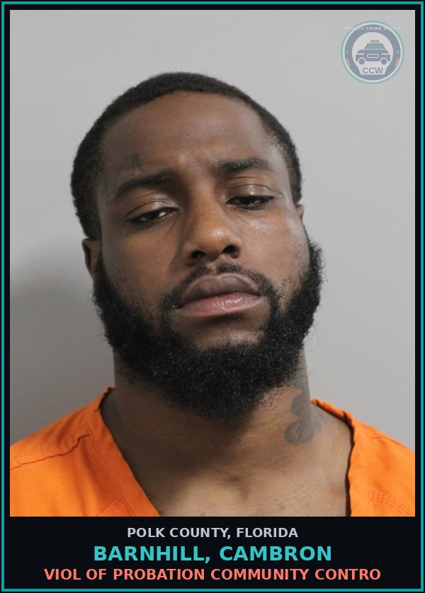Booking mugshot of BARNHILL, CAMBRON in Polk County