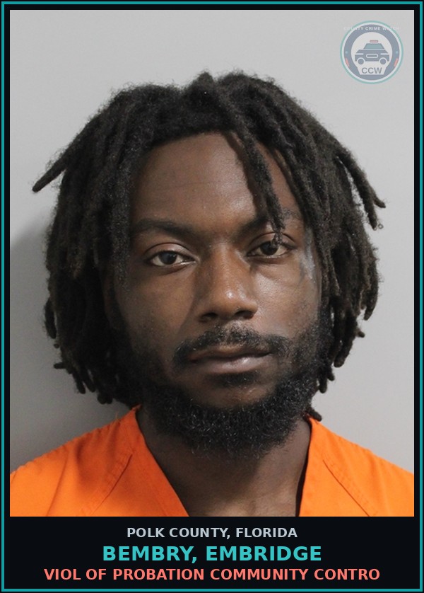 Booking mugshot of BEMBRY, EMBRIDGE in Polk County