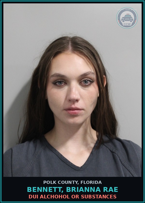 Booking mugshot of BENNETT, BRIANNA RAE in Polk County