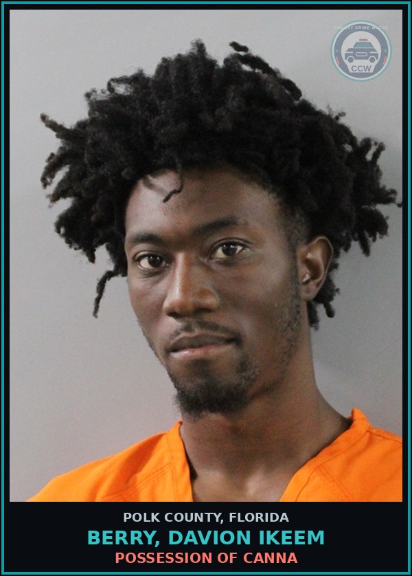 Booking mugshot of BERRY, DAVION IKEEM in Polk County