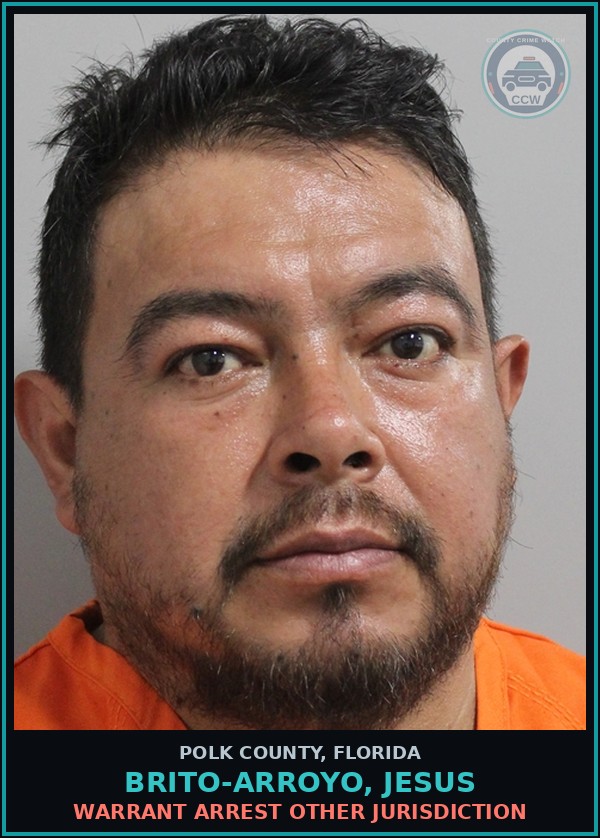 Booking mugshot of BRITO-ARROYO, JESUS in Polk County