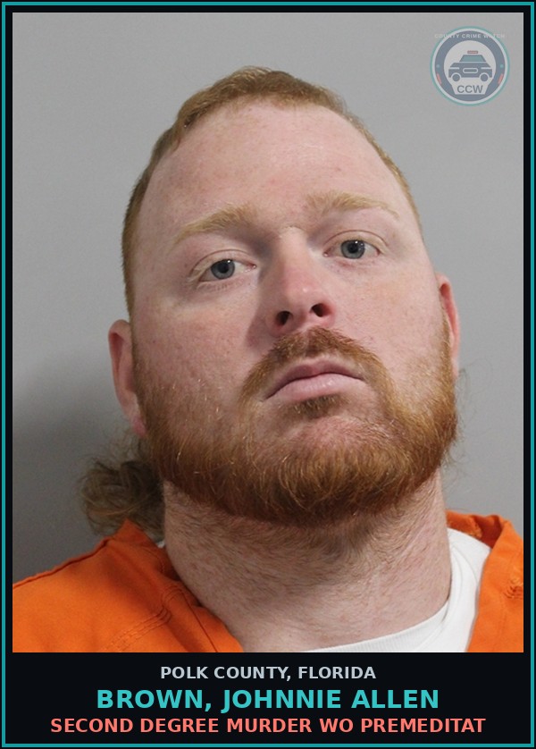 Booking mugshot of BROWN, JOHNNIE ALLEN in Polk County