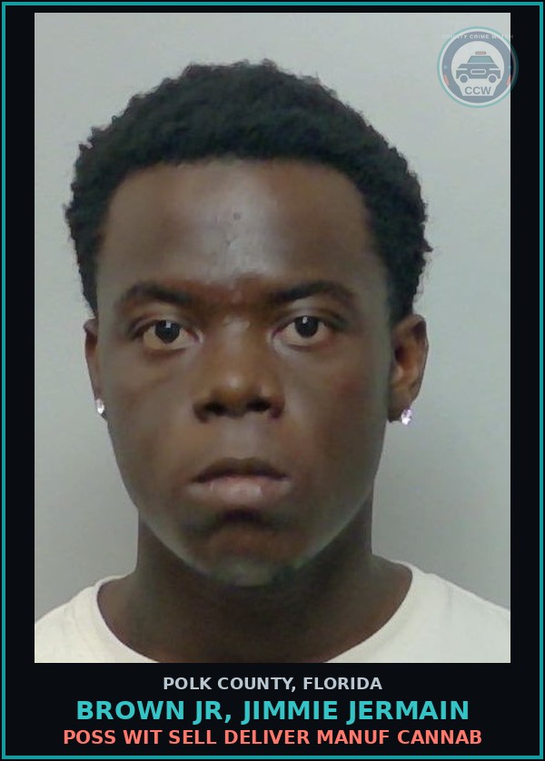 Booking mugshot of BROWN JR, JIMMIE JERMAIN in Polk County