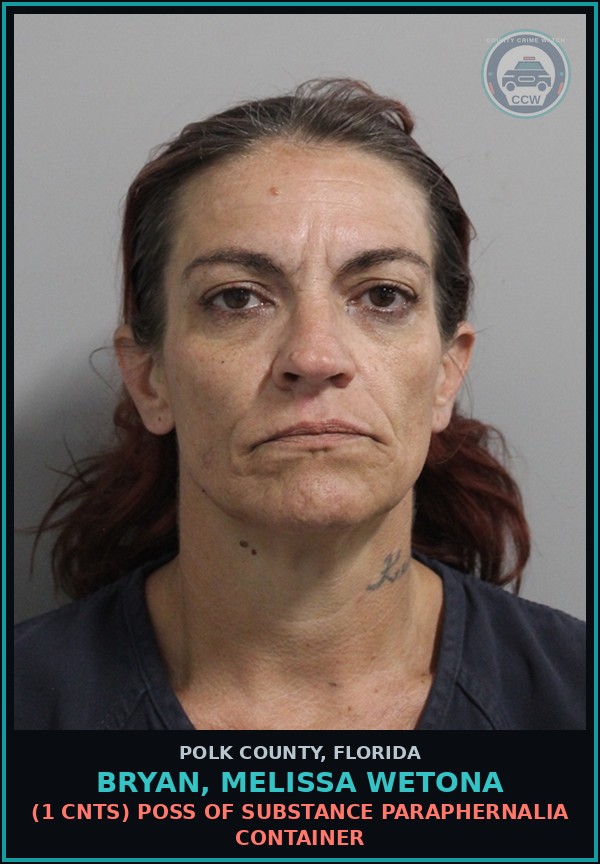 Booking mugshot of BRYAN, MELISSA WETONA in Polk County
