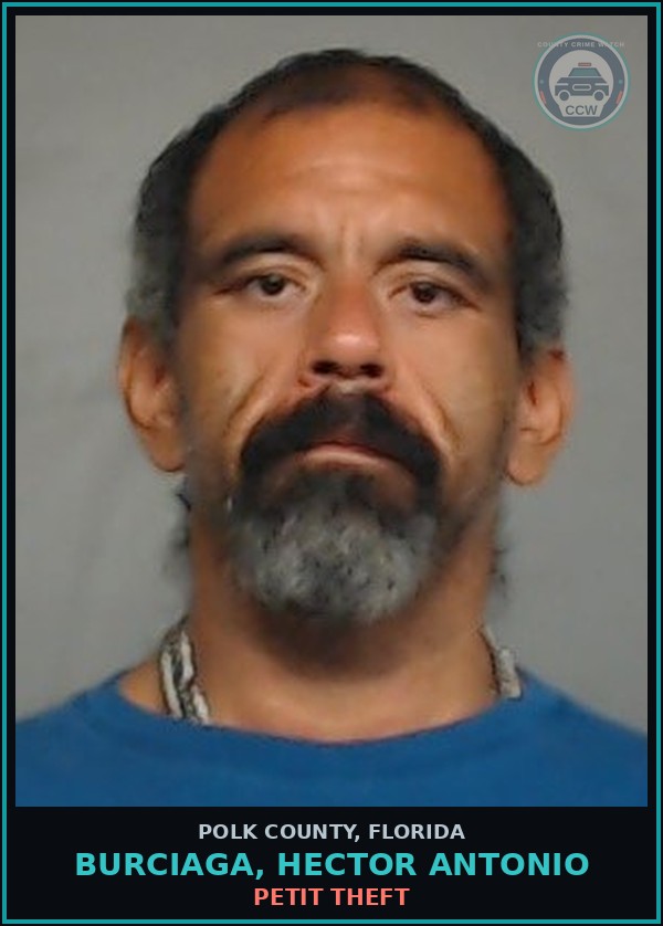 Booking mugshot of BURCIAGA, HECTOR ANTONIO in Polk County