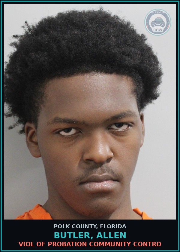 Booking mugshot of BUTLER, ALLEN in Polk County