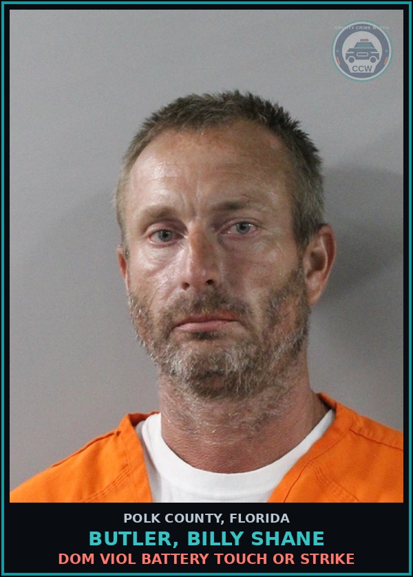Booking mugshot of BUTLER, BILLY SHANE in Polk County