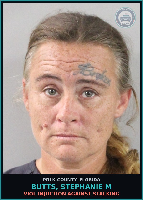 Booking mugshot of BUTTS, STEPHANIE M in Polk County