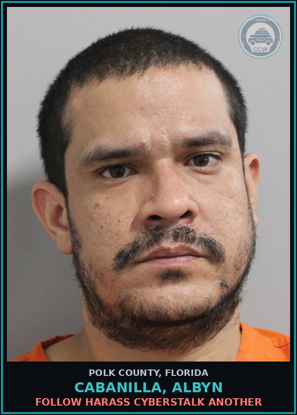 Booking mugshot of CABANILLA, ALBYN in Polk County
