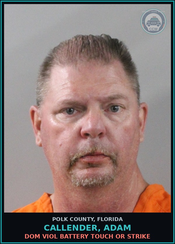 Booking mugshot of CALLENDER, ADAM in Polk County