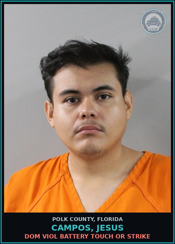 Booking mugshot of CAMPOS, JESUS in Polk County