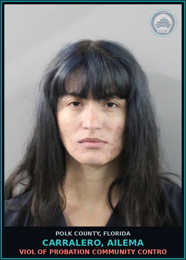 Booking mugshot of CARRALERO, AILEMA in Polk County