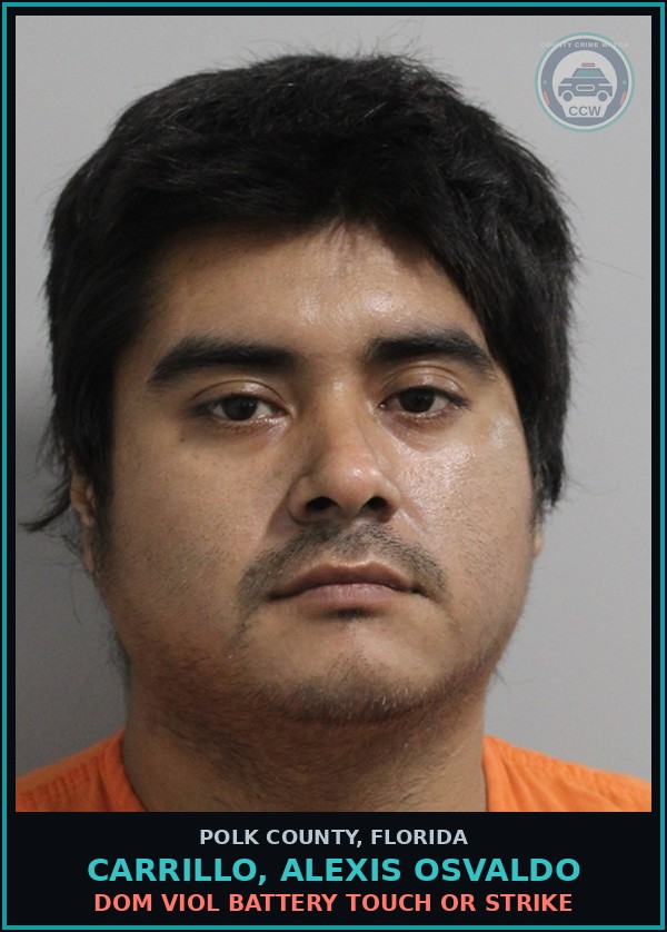 Booking mugshot of CARRILLO, ALEXIS OSVALDO in Polk County