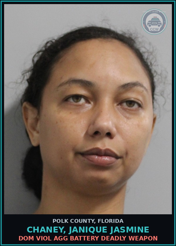 Booking mugshot of CHANEY, JANIQUE JASMINE in Polk County