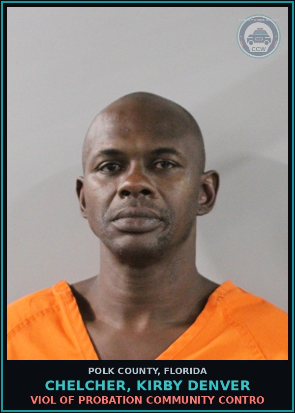 Booking mugshot of CHELCHER, KIRBY DENVER in Polk County