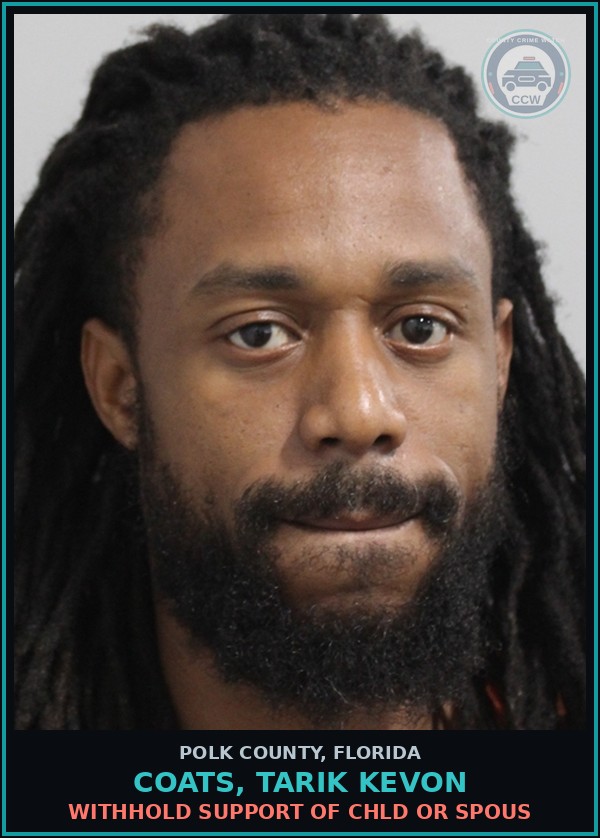 Booking mugshot of COATS, TARIK KEVON in Polk County