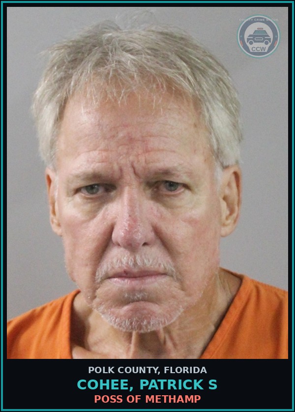 Booking mugshot of COHEE, PATRICK S in Polk County