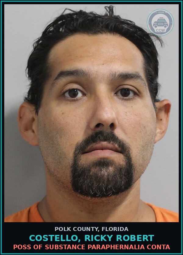 Booking mugshot of COSTELLO, RICKY ROBERT in Polk County