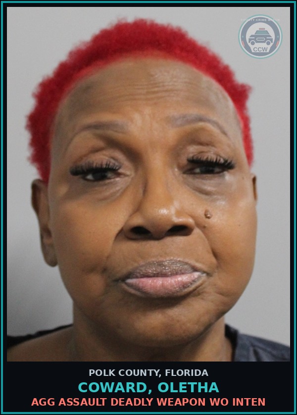 Booking mugshot of COWARD, OLETHA in Polk County