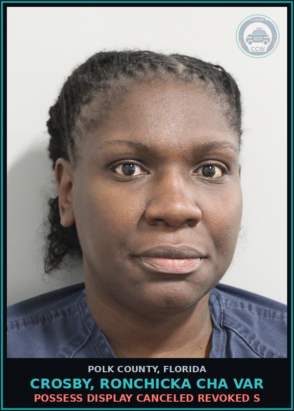 Booking mugshot of CROSBY, RONCHICKA CHA VAR in Polk County