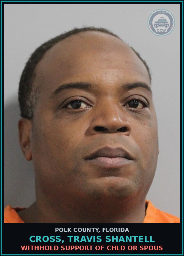 Booking mugshot of CROSS, TRAVIS SHANTELL in Polk County