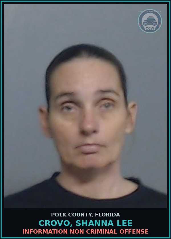 Booking mugshot of CROVO, SHANNA LEE in Polk County
