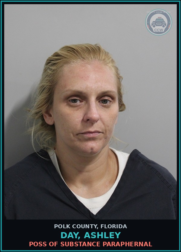 Booking mugshot of DAY, ASHLEY in Polk County