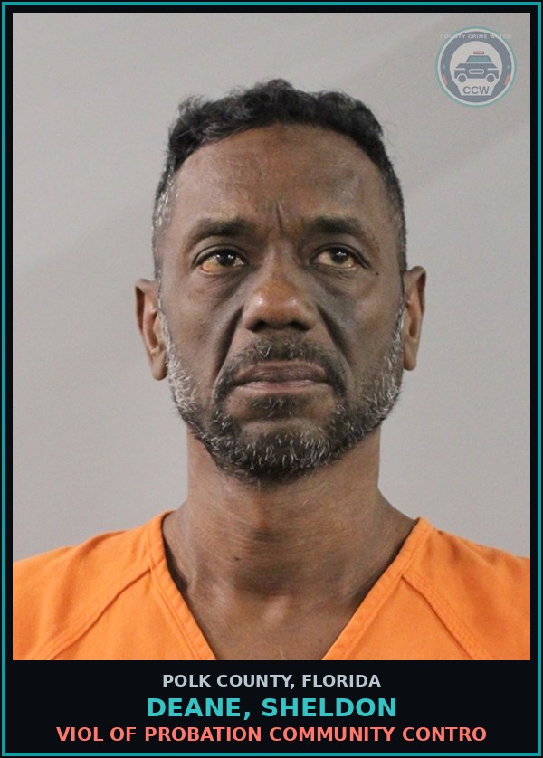 Booking mugshot of DEANE, SHELDON in Polk County
