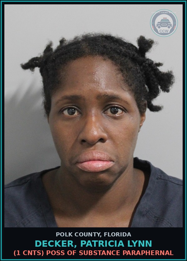 Booking mugshot of DECKER, PATRICIA LYNN in Polk County