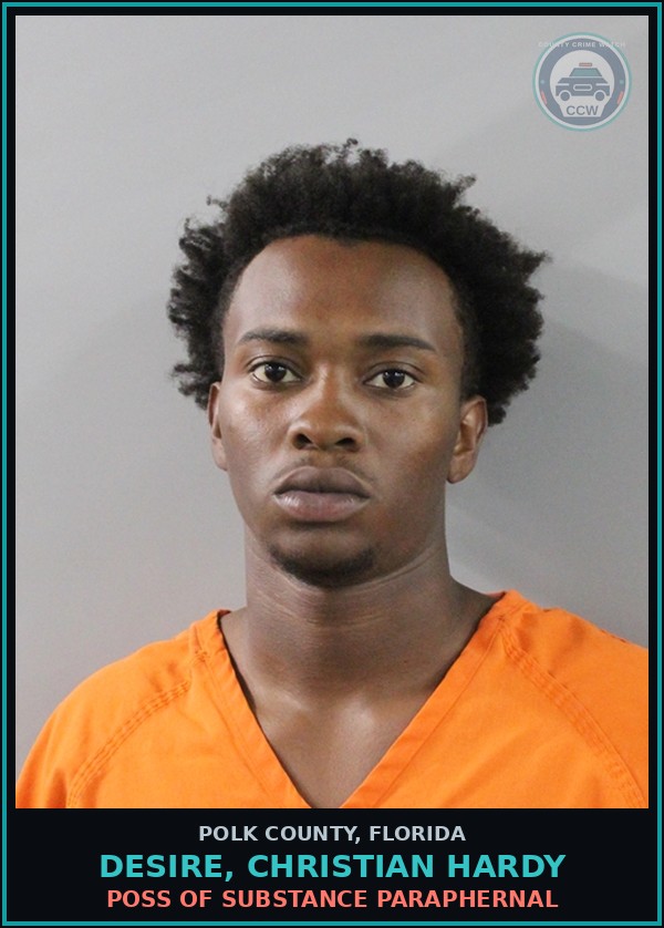 Booking mugshot of DESIRE, CHRISTIAN HARDY in Polk County