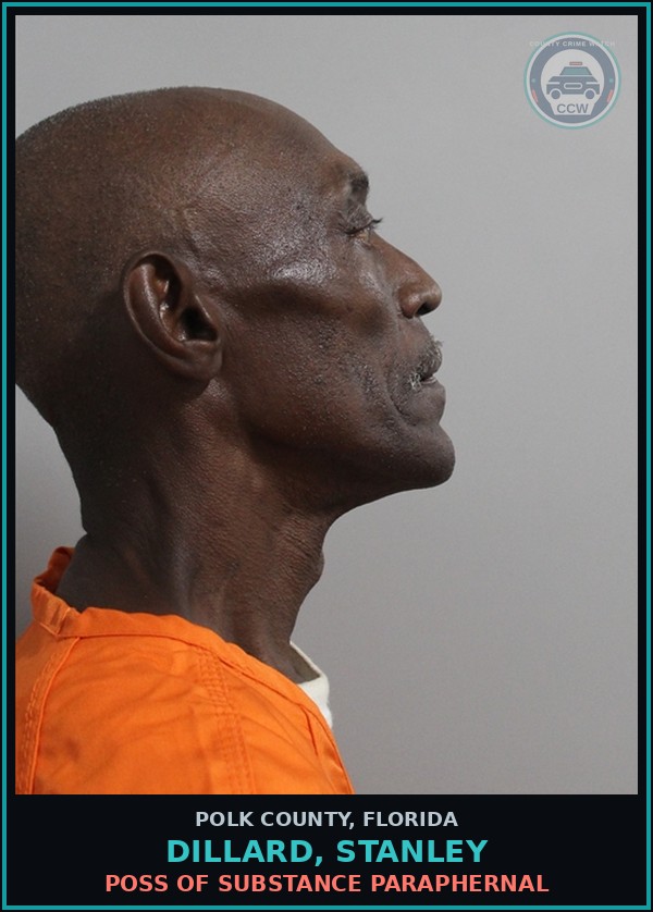 Booking mugshot of DILLARD, STANLEY in Polk County