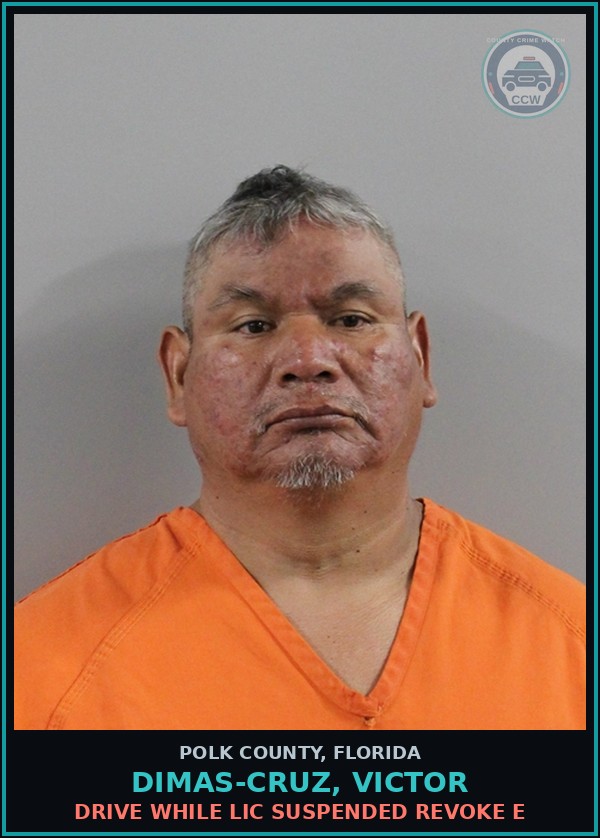 Booking mugshot of DIMAS-CRUZ, VICTOR in Polk County