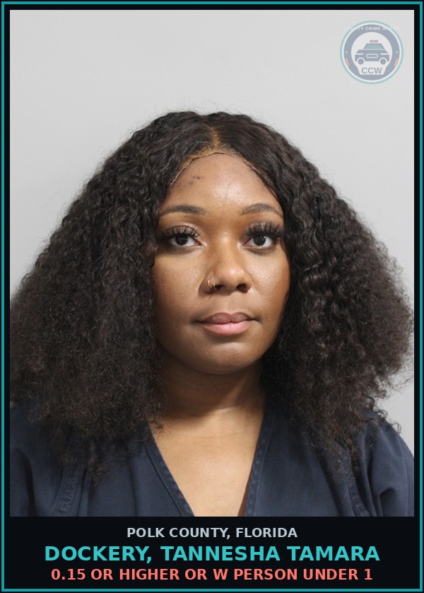 Booking mugshot of DOCKERY, TANNESHA TAMARA in Polk County