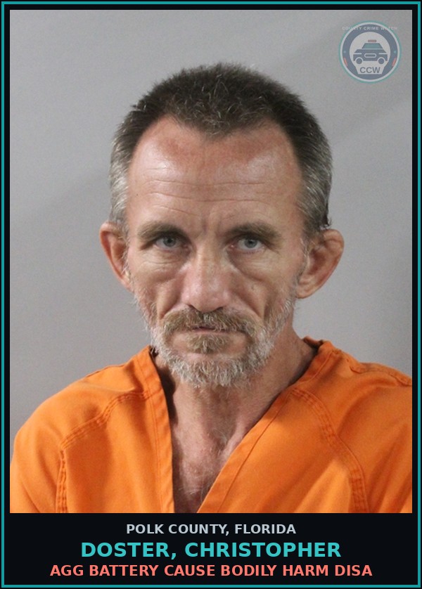 Booking mugshot of DOSTER, CHRISTOPHER in Polk County