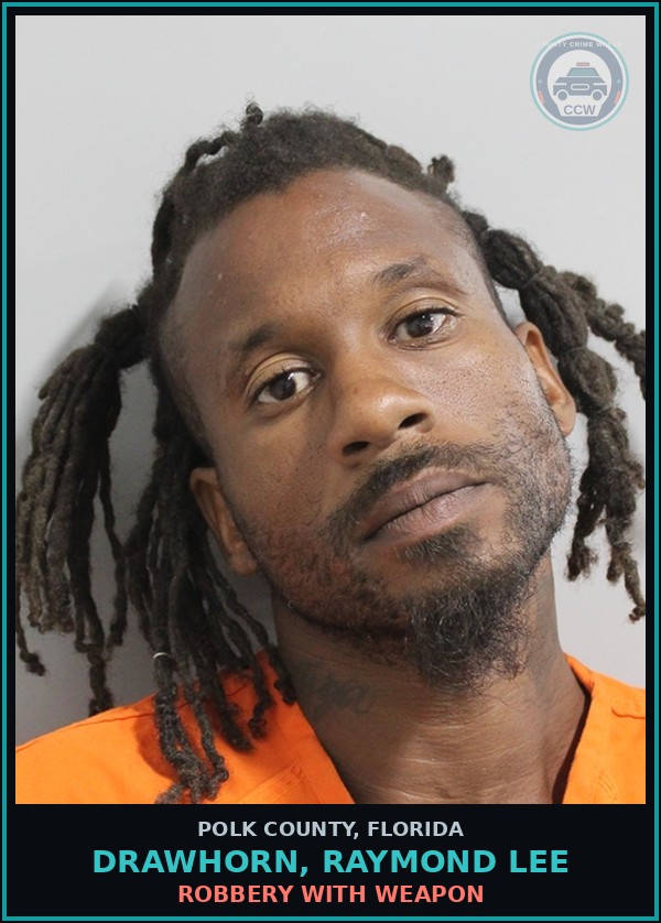 Booking mugshot of DRAWHORN, RAYMOND LEE in Polk County