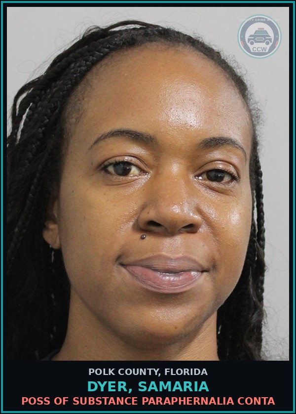 Booking mugshot of DYER, SAMARIA in Polk County