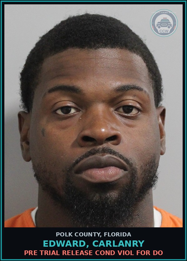 Booking mugshot of EDWARD, CARLANRY in Polk County