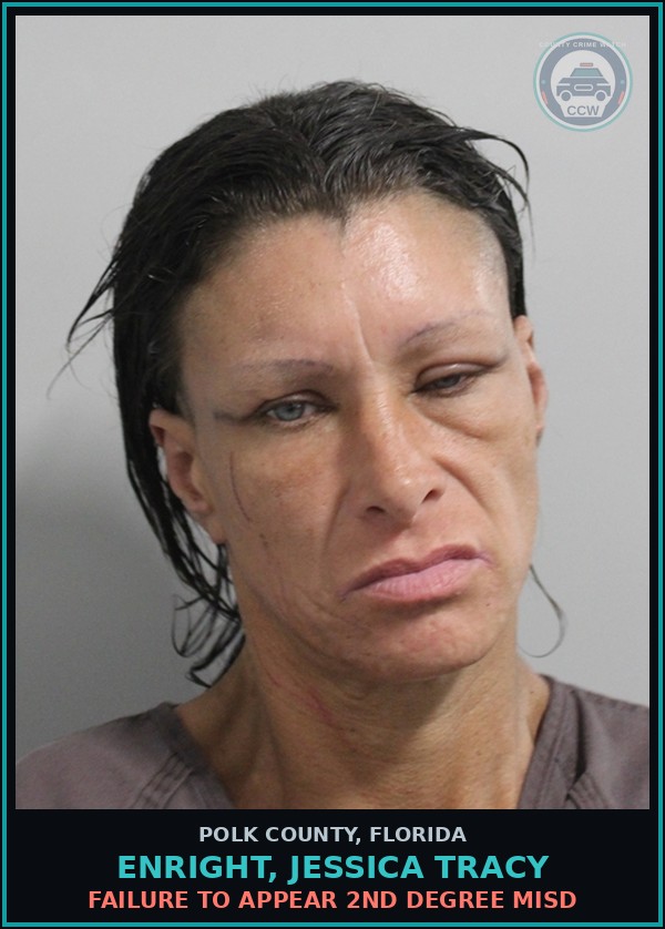 Booking mugshot of ENRIGHT, JESSICA TRACY in Polk County