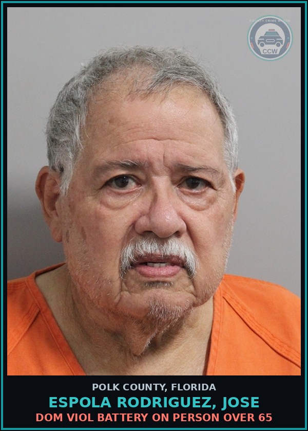 Booking mugshot of ESPOLA RODRIGUEZ, JOSE in Polk County