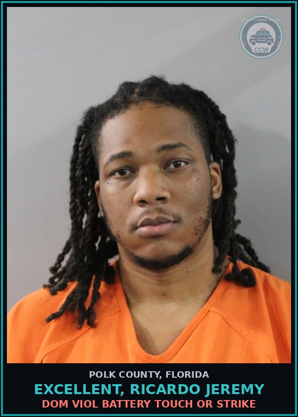 Booking mugshot of EXCELLENT, RICARDO JEREMY in Polk County