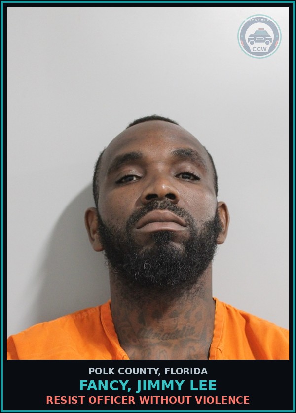 Booking mugshot of FANCY, JIMMY LEE in Polk County