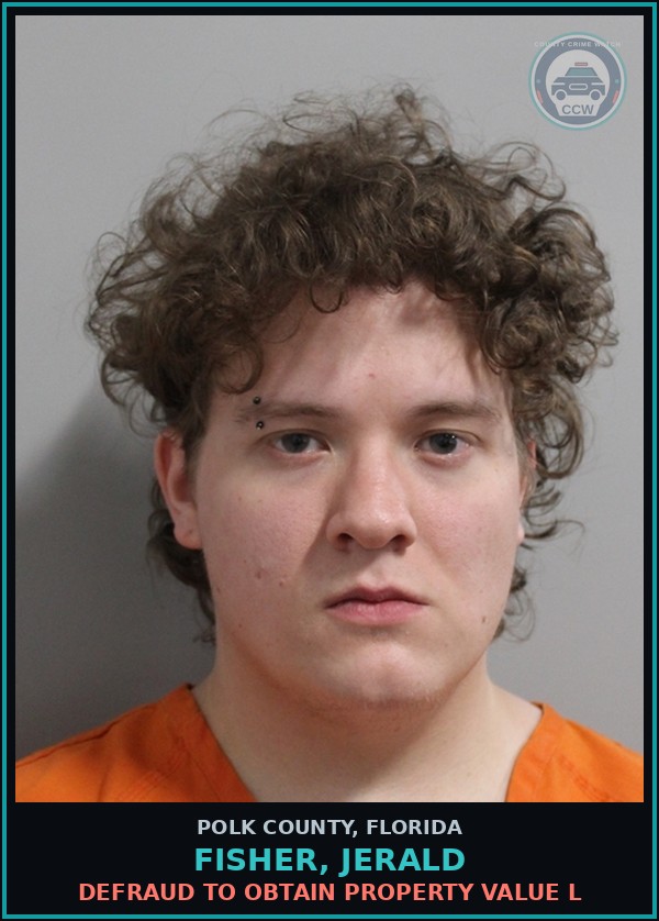 Booking mugshot of FISHER, JERALD in Polk County