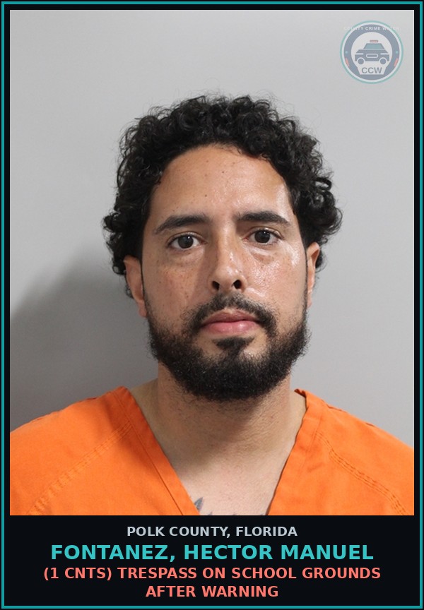 Booking mugshot of FONTANEZ, HECTOR MANUEL in Polk County
