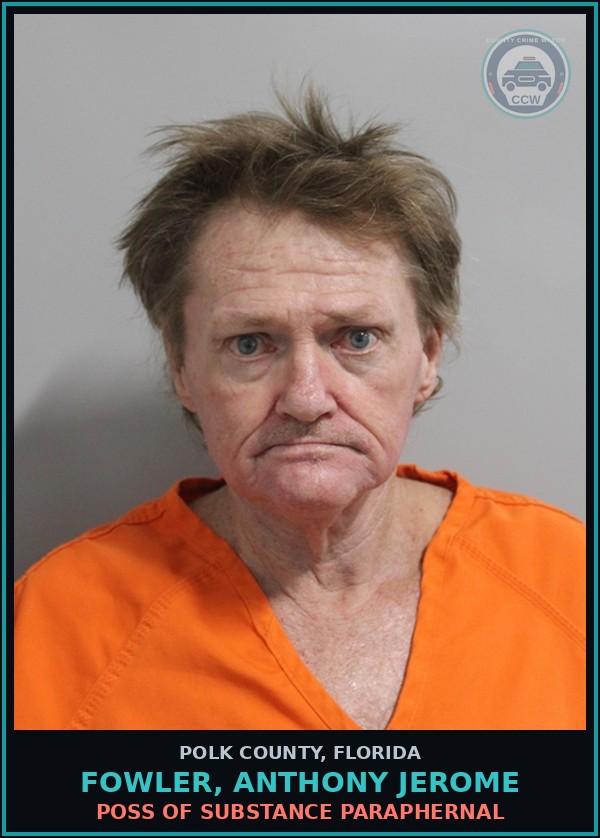 Booking mugshot of FOWLER, ANTHONY JEROME in Polk County