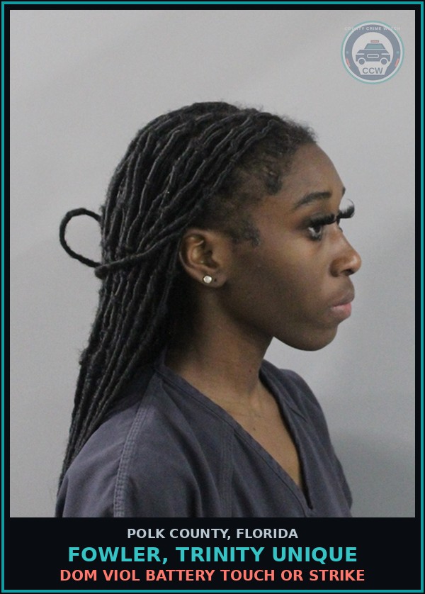 Booking mugshot of FOWLER, TRINITY UNIQUE in Polk County