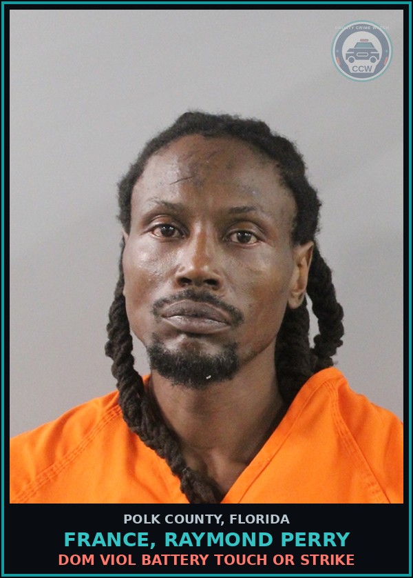 Booking mugshot of FRANCE, RAYMOND PERRY in Polk County