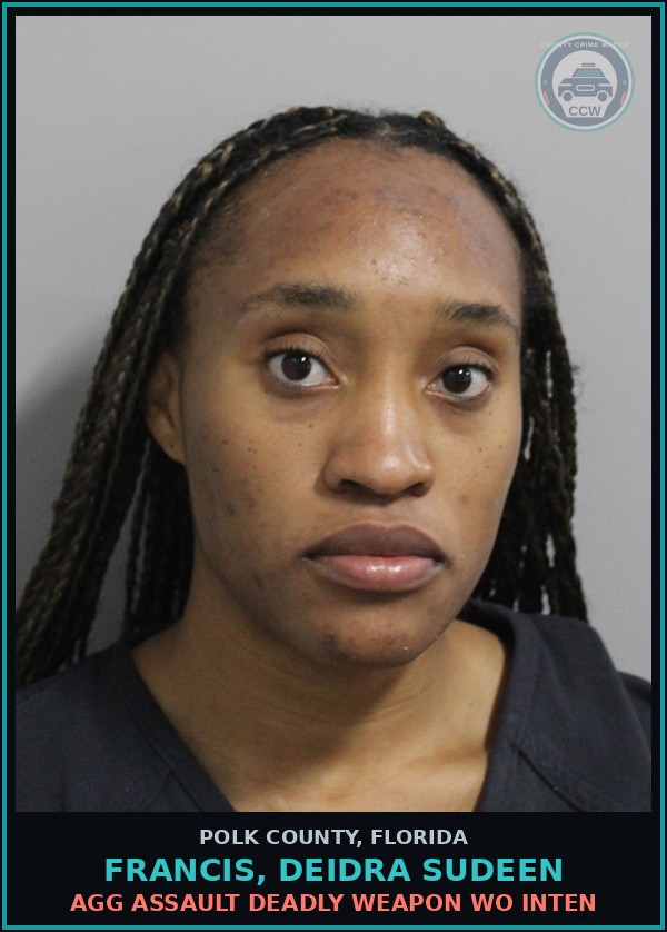 Booking mugshot of FRANCIS, DEIDRA SUDEEN in Polk County