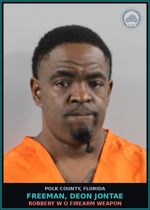 Booking mugshot of FREEMAN, DEON JONTAE in Polk County