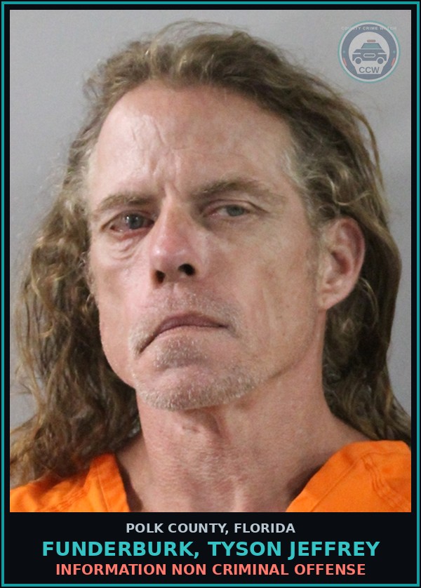Booking mugshot of FUNDERBURK, TYSON JEFFREY in Polk County